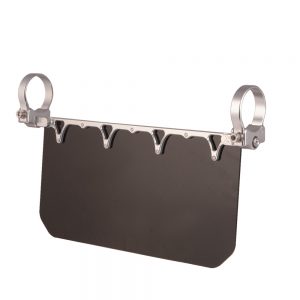 12" Wide Sun Visor - Solid Black Shield