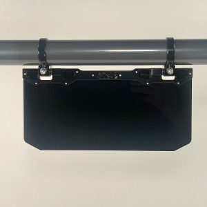 12" Narrow Mount Sun Visor - Solid Black Shield